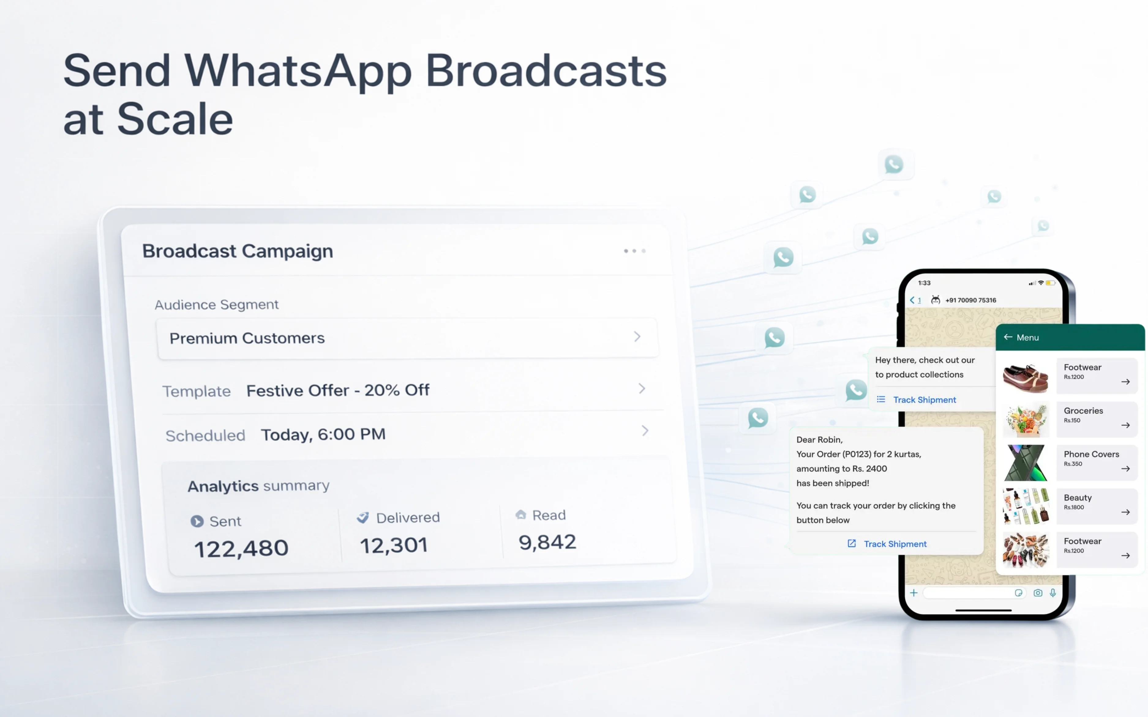 Send WhatsApp Broadcasts at Scale - duochat.io WhatsApp automation
