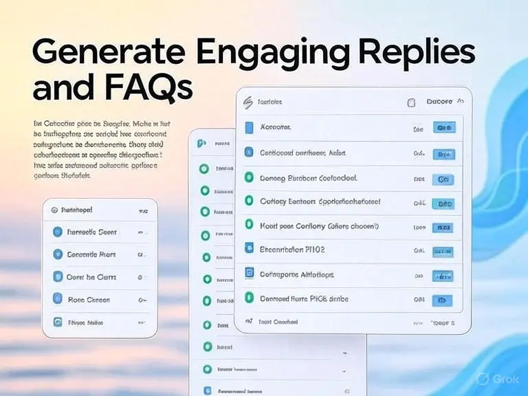Generate Engaging Replies and FAQs