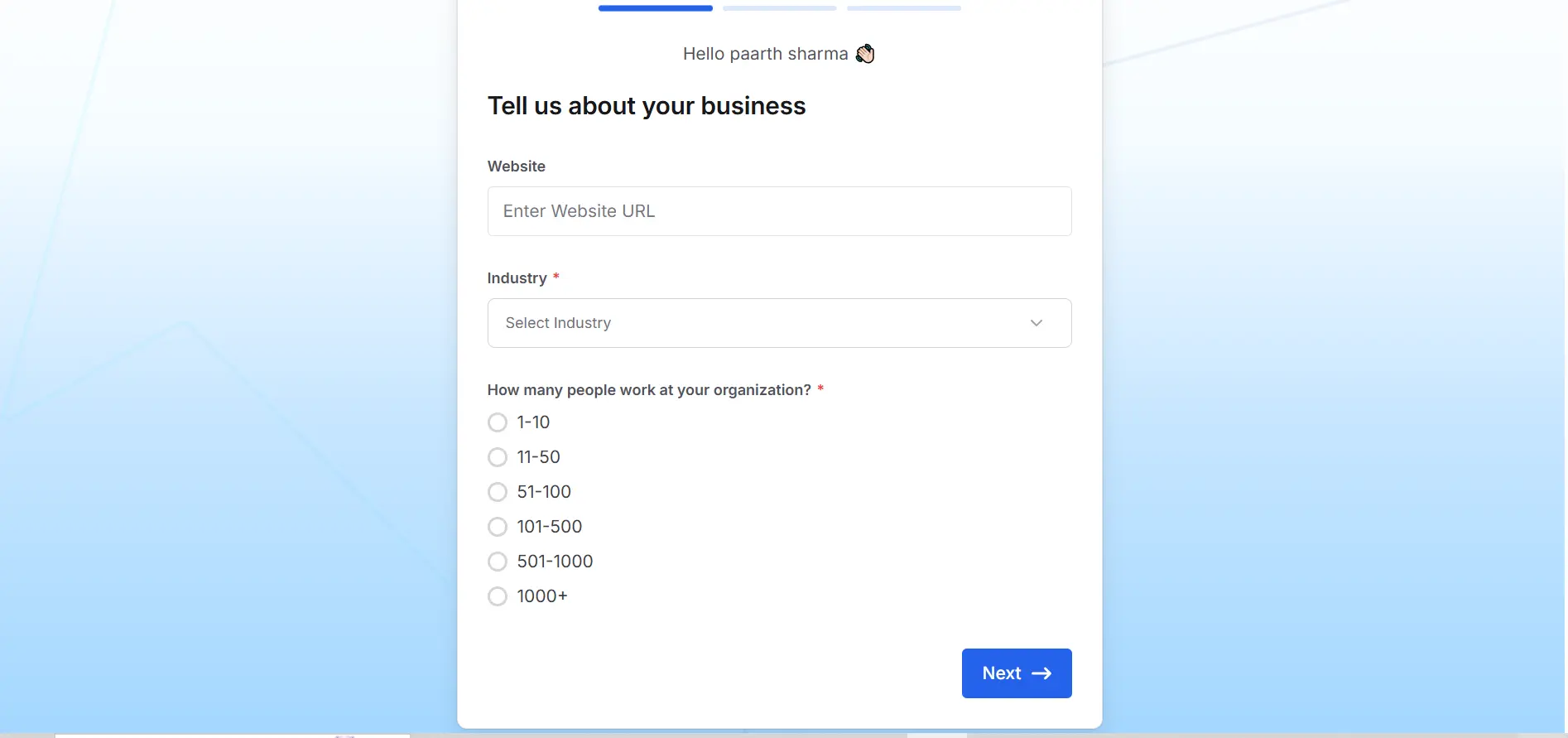 happens after signup